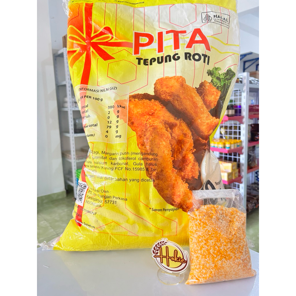 Tepung Roti Panir Pita untuk Taburan Adonan 10kg Karung
