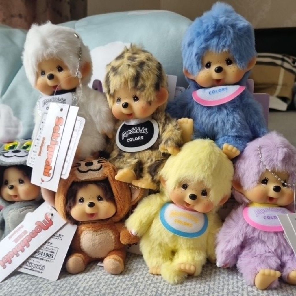 Monchichi Original Sekiguchi Plush Keychain