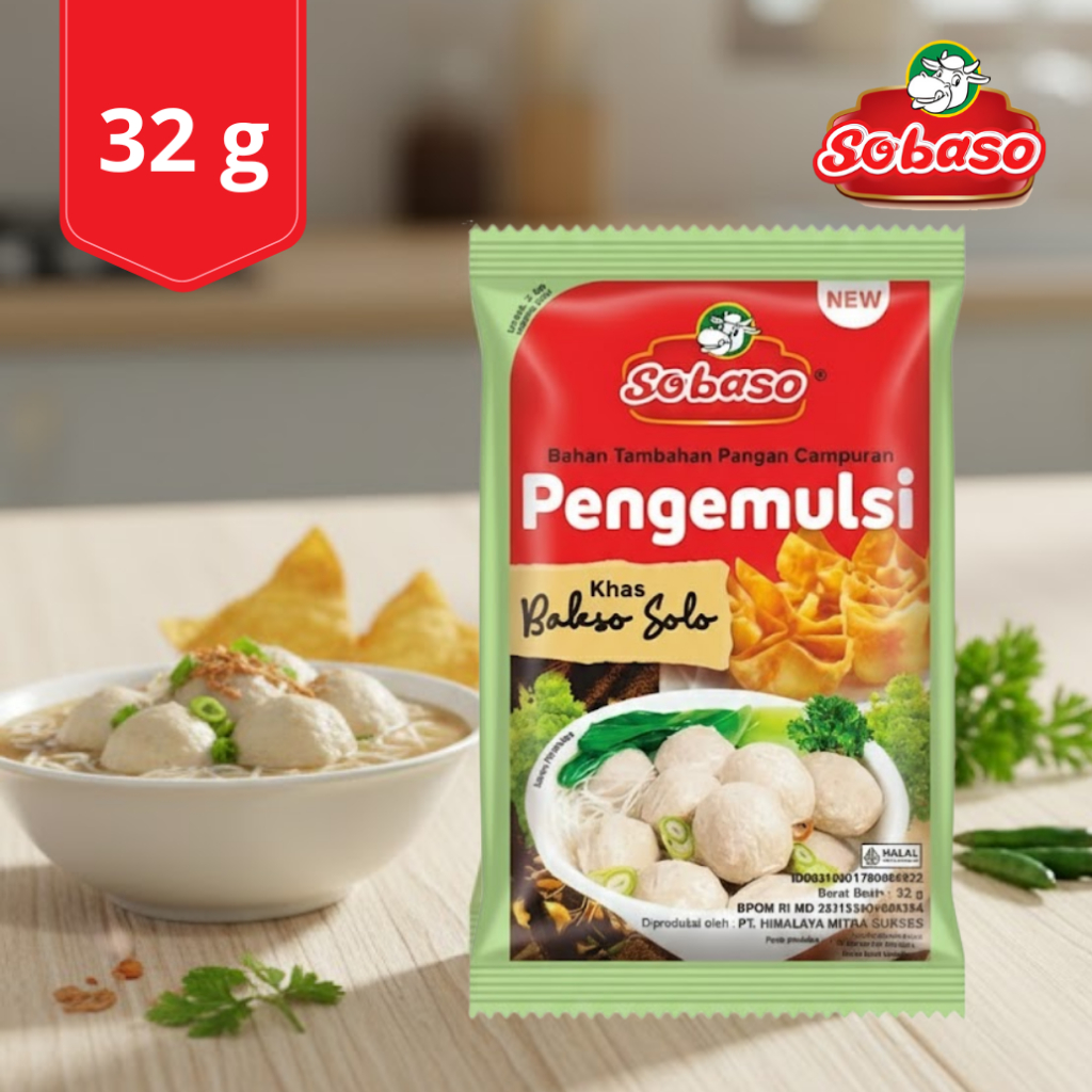 Tepung Pengemulsi Bakso Sobaso Khas Bakso Solo 32g
