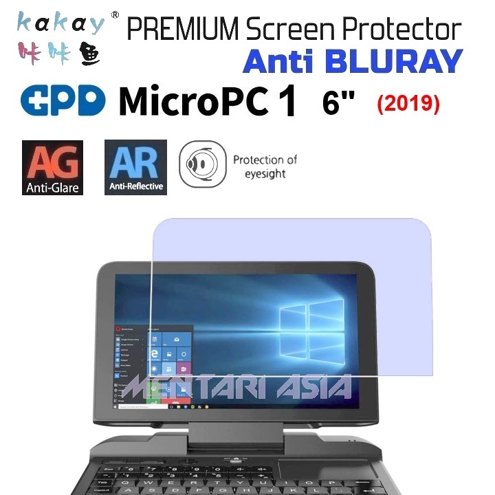 Screen Protector GPD MicroPC 1 6-in (2019) - KAKAY Premium ANTI BLURAY Eye Protection