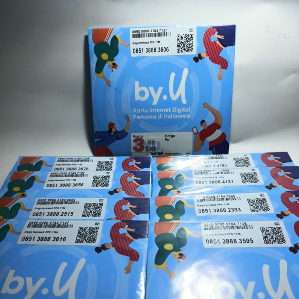 Nomor Cantik Telkomsel Byu Triple Couple Bonus Kuota 3gb