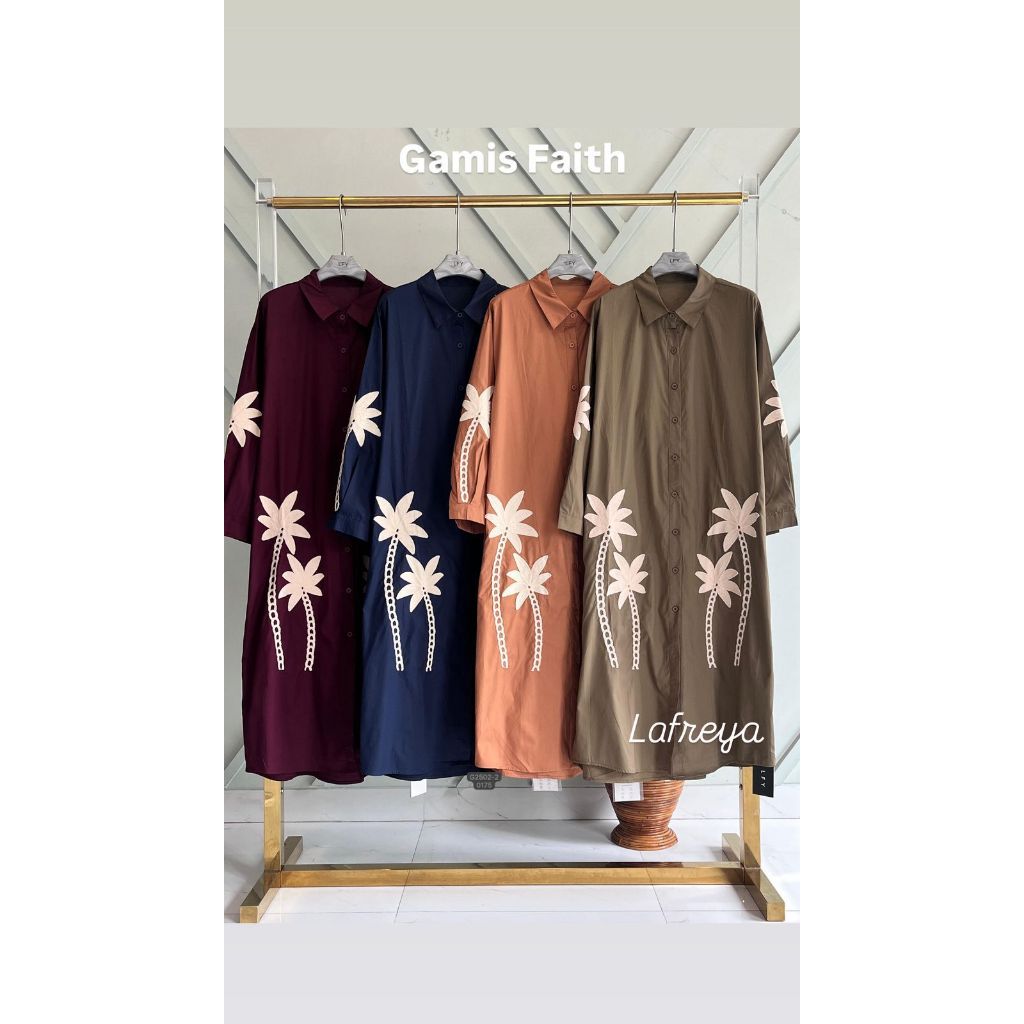 Cleome Lafreya Gamis Faith Fashion Muslim Wanita LFY