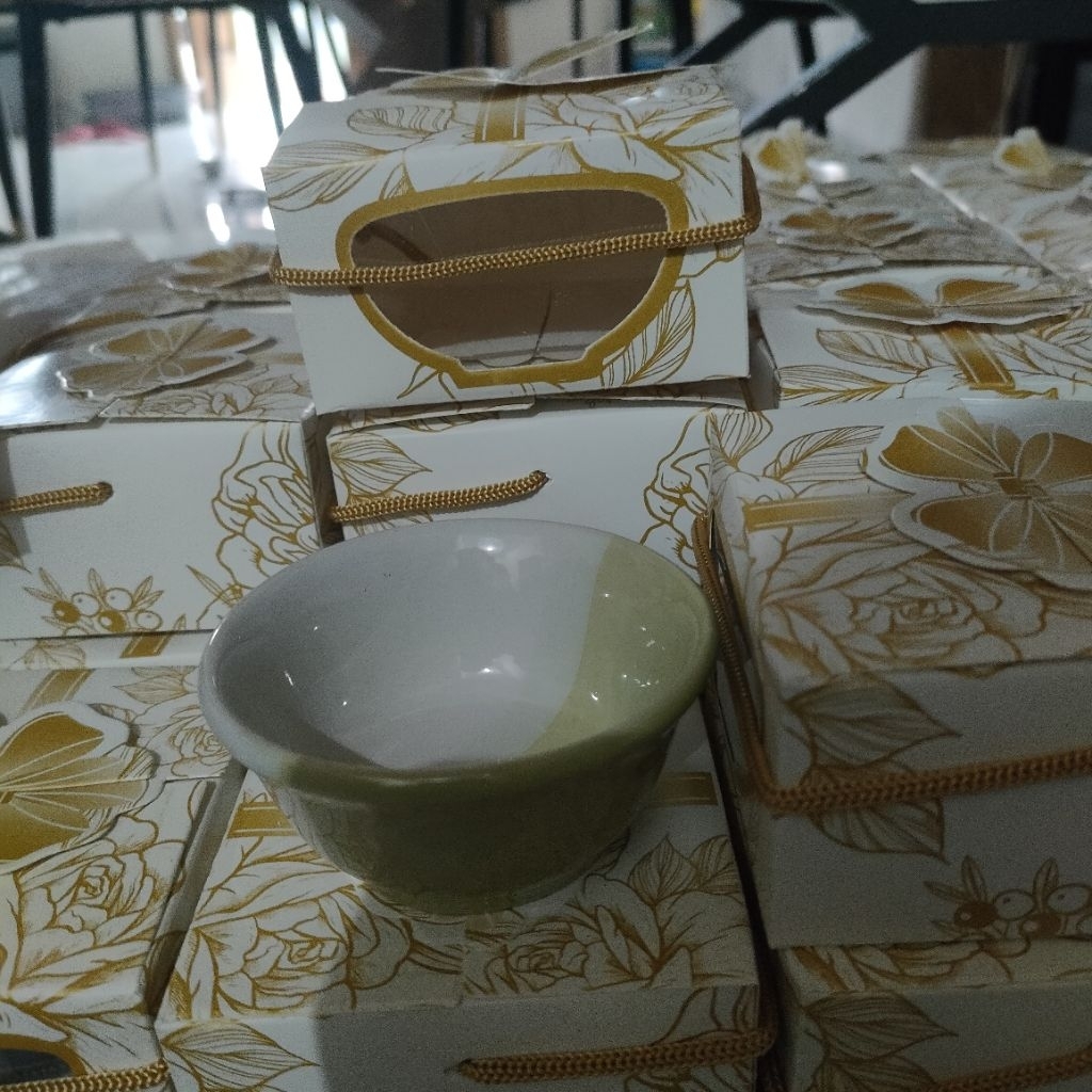 souvenir mangkok two-tone mini