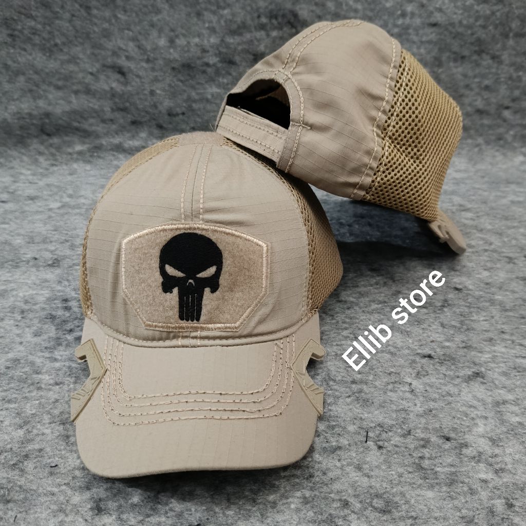 Topi Tactical Coak Punisher Cream Premium / Topi Tactical Punisher Premium / Topi Tactical