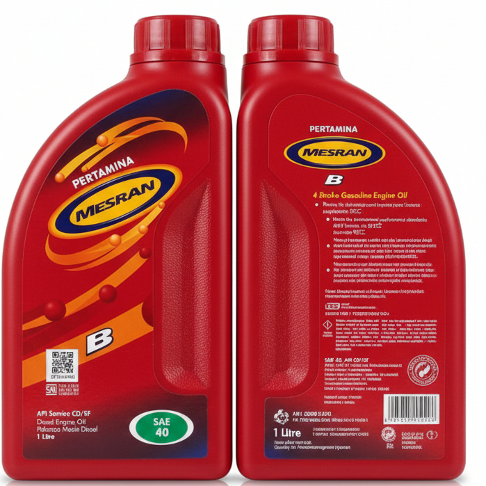 Oli Mesin Diesel Mesran B40 1Liter SAE 40 Oli Pertamina Mesran B 40 1 Liter