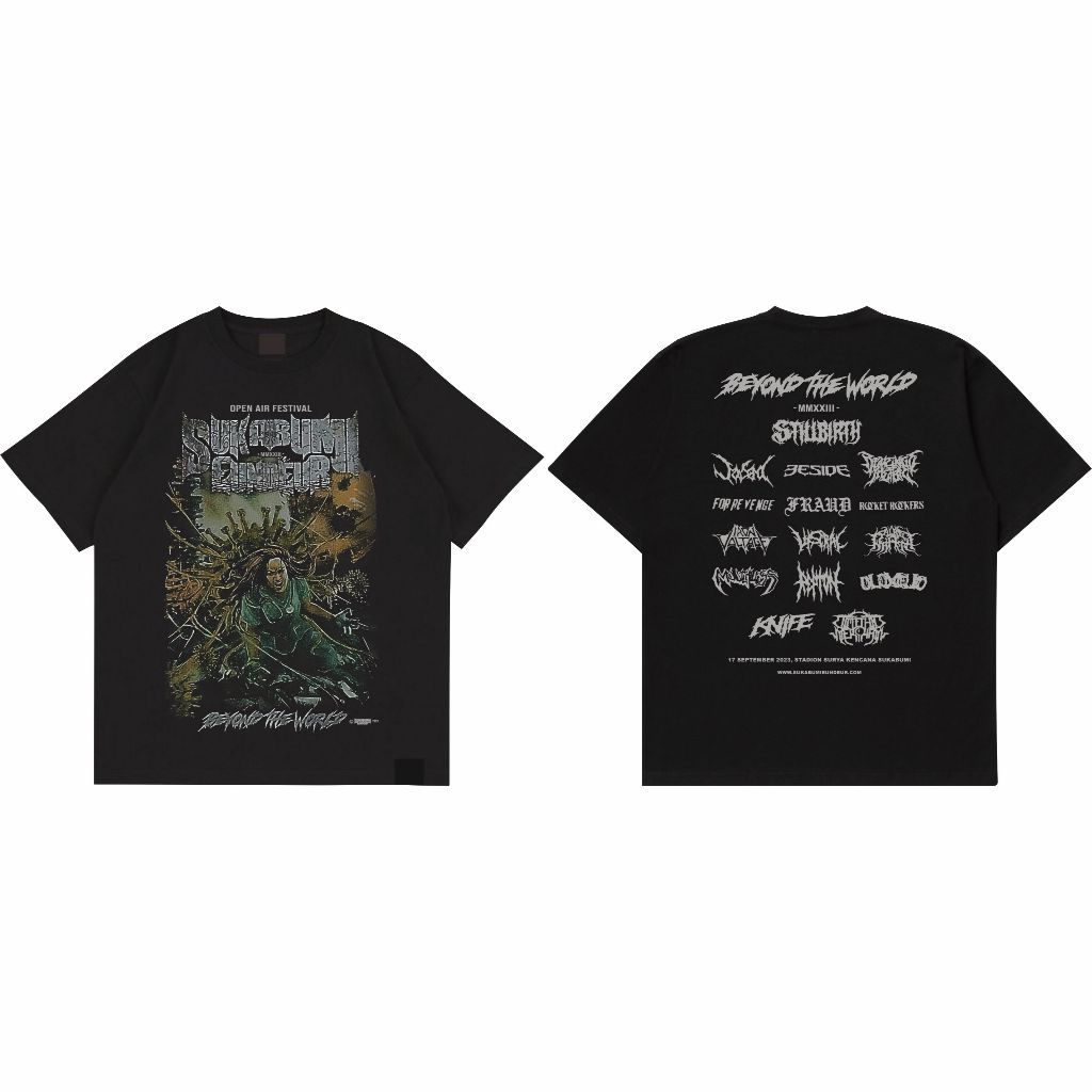 Musicislikemagic - Kaos Band Sukabumi Eundeur 2023 - Beyond The World / Tshirt Musik Rock Metal