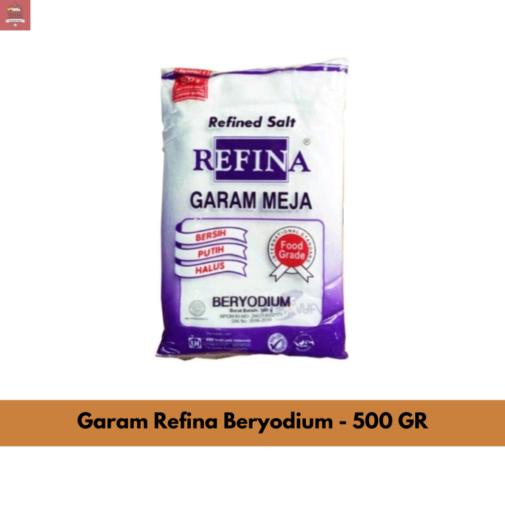 Garam Refina 500gr - garam meja beryodium refina