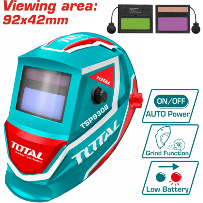Helm Las Auto-Darkening Welding Helmet TOTAL TSP9306