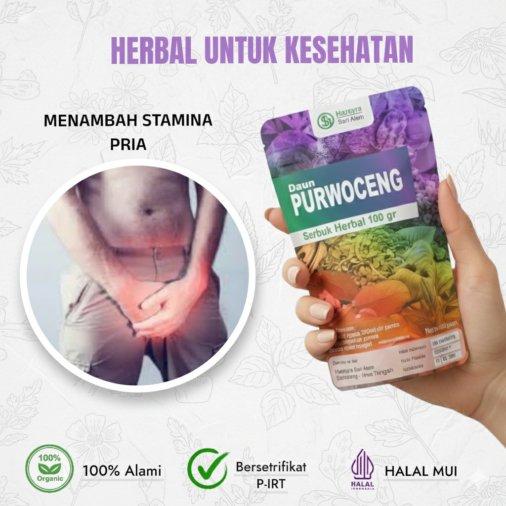 serbuk herbal purwoceng stamina pria isi 100gram