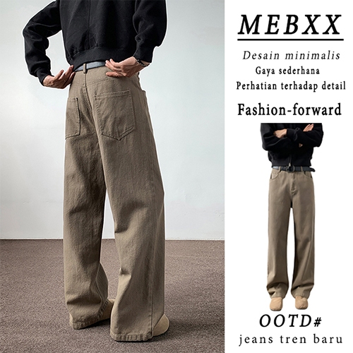 Men's Versatile Washed Straight Denim Pants