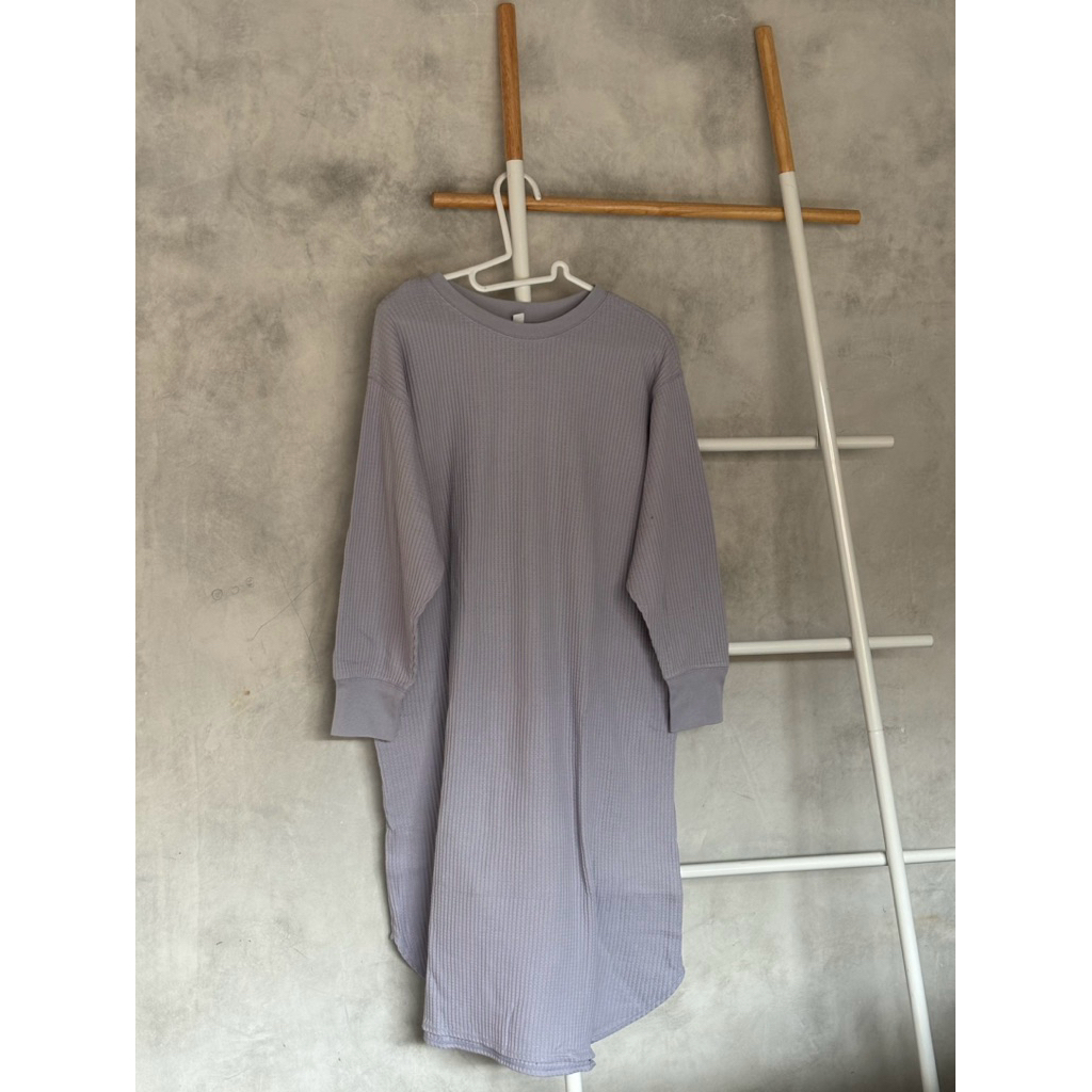 Tunik uniqlo waffle lilac