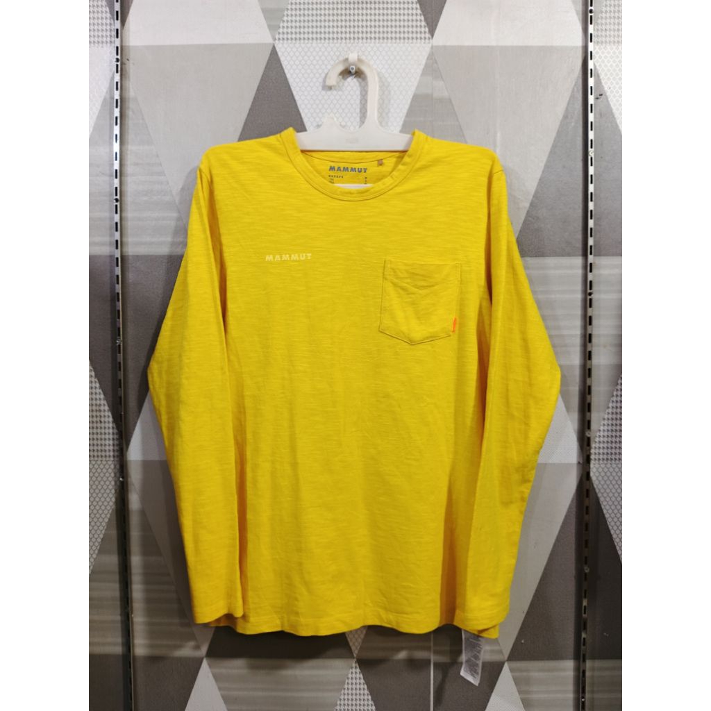 Mammut Long-Sleeve T-Shirt Yellow Pocket — Original