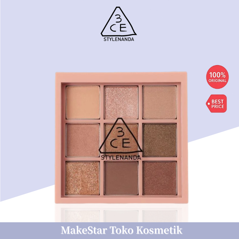 100% Original 3CE Multi Eye Color Palette - Eyeshadow Korea Longlasting Tahan Minyak Warna Bervarias