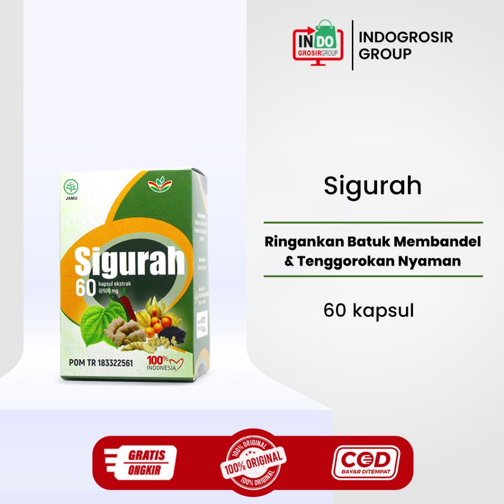 SIGURAH - Obat Herbal Batuk Menahun Batuk Berdarah Bronkitis Batuk Ringan Nyeri Paru Asli