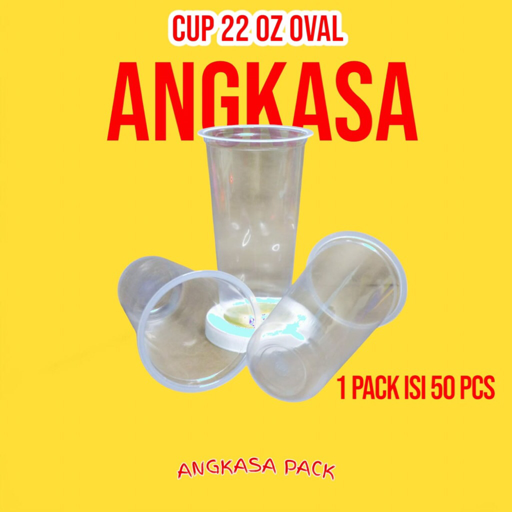 Cup PP oval 22 oz gelas