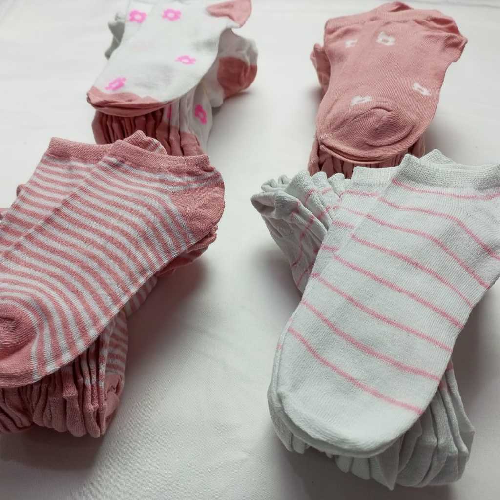 10PASANG Kaos Kaki LL69 Kaos kaki Unik / Sock Korea Kawaii Pink Imut Wanita