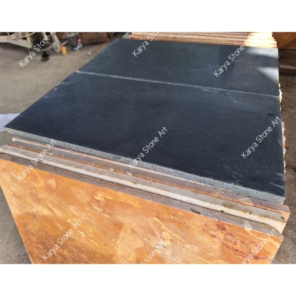 Batu Andesit Honned 30x60cm | Andesit Hitam Tulungagung | Batu Alam Andesit | Batu Granit Outdoor