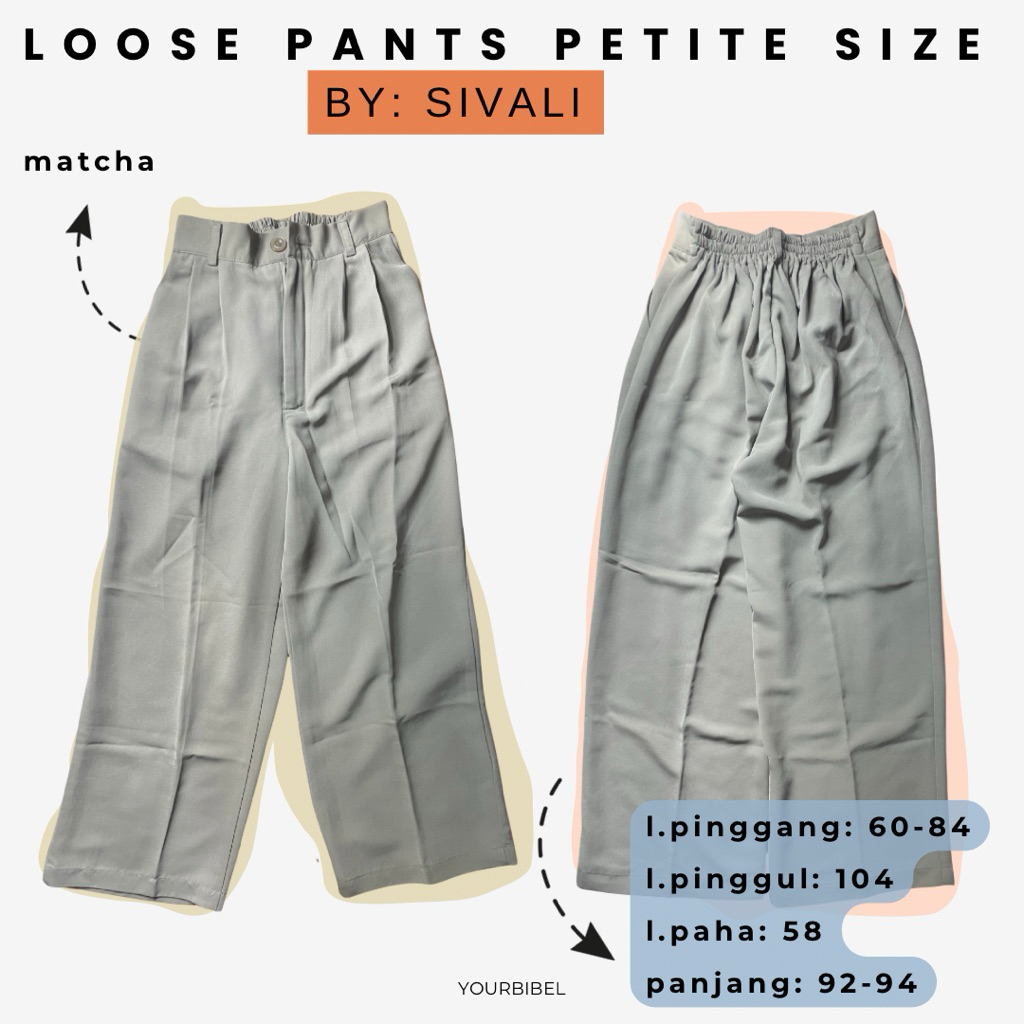 loose pants perite size by sivali - preloved