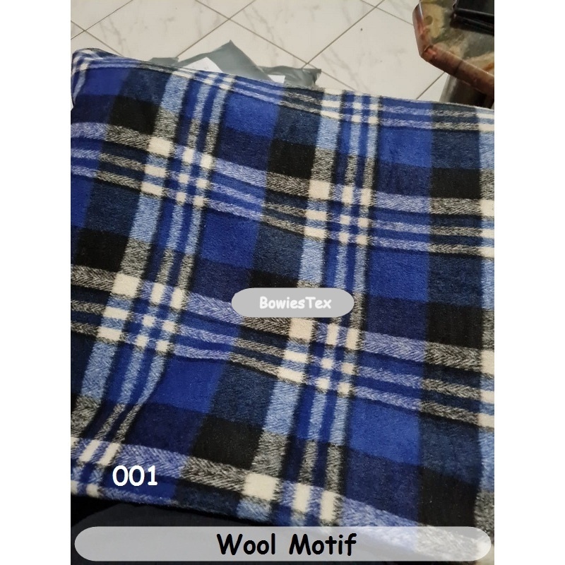 Kain Flanel Wool Katun Bahan Wool Motif Flanel Kotak Kotak Wool Motif Flanel Wool Katun