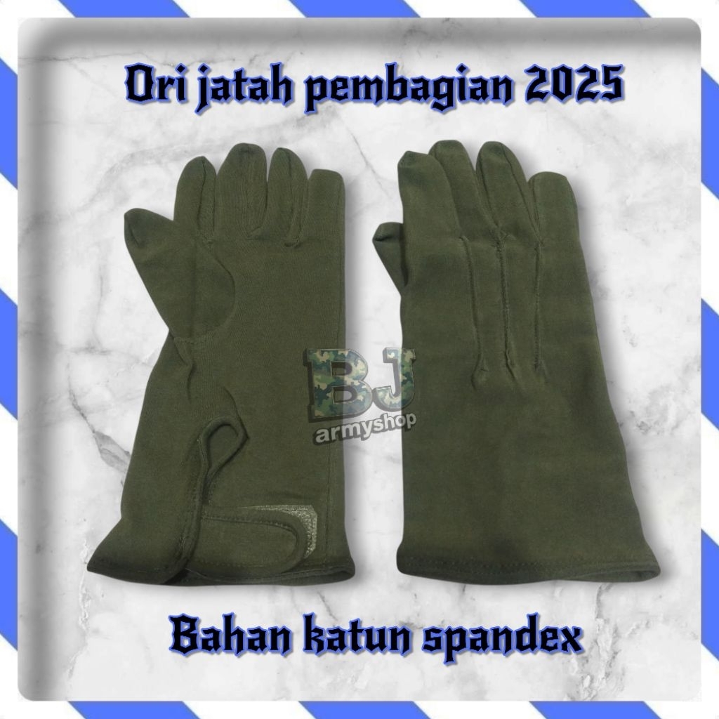 Sarung Tangan Upacra Tni Katun Spandex Original Pembagian 2025