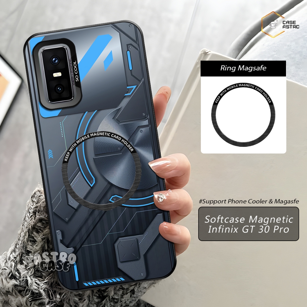 Case Magnet Infinix GT 30 Pro Ready All Type HP (Chat Admin) Case Support Magsafe / Phone Cooler Mag