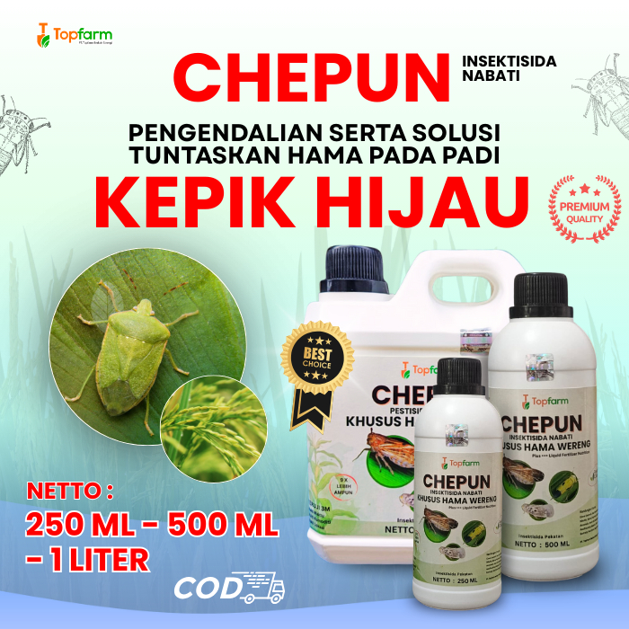 Insektisida Topfarm /  Obat Hama Kepik Padi Sawah / Pengendali Kepik Hijau Padi Sawah / Obat Khusus 