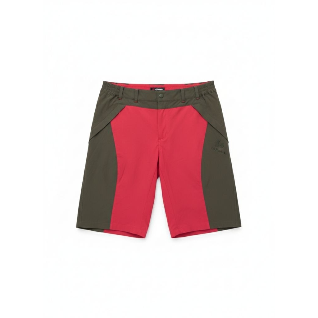 Celana Outdoor Lafuma Thrift Pria Kombinasi Merah Hijau | Celana Gunung Hiking Sport No Minus