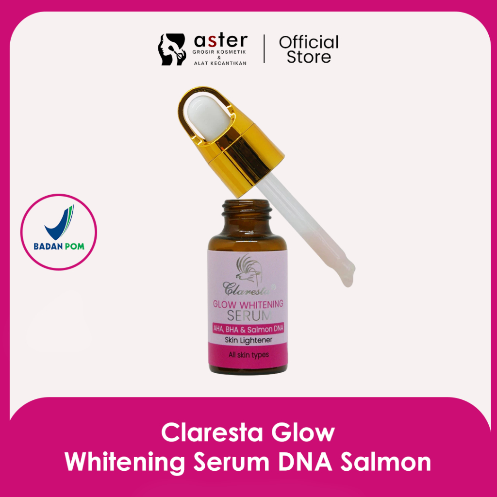 Aster Kosmetik - Claresta Glow Whitening Serum DNA Salmon