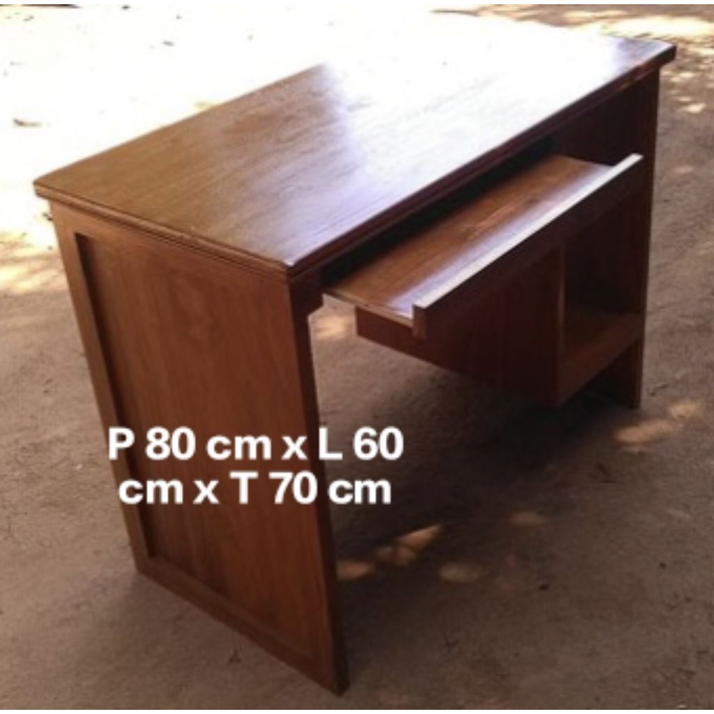 Meja Kantor meja komputer kayu jati