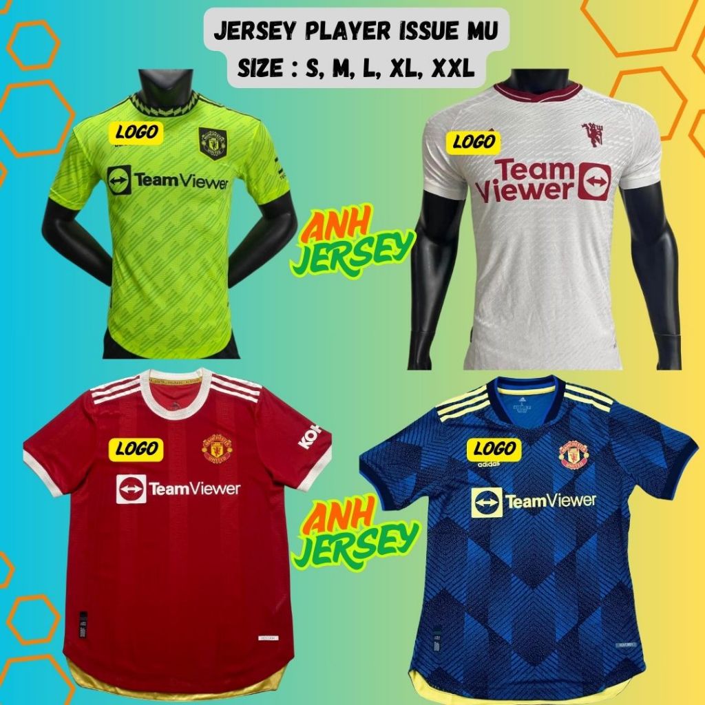 (PLAYER ISSUE) JERSEY BAJU BOLA (MU) HOME AWAY 3RD EMYU THIRD  2021 2022 2023 2024