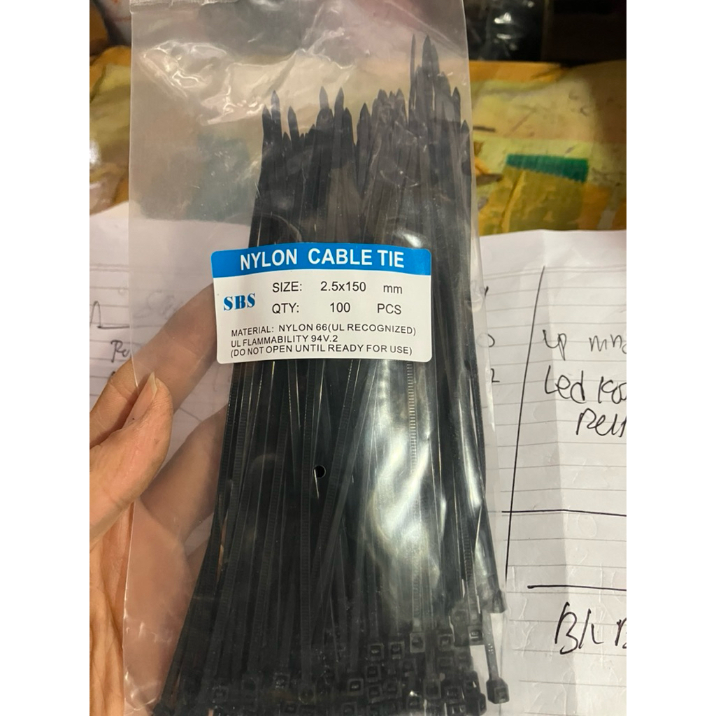 KABEL TIE CABLE TIES CABLE TIE KABEL TIE NYLON UKURAN 2.5 X 100 MM PER 100 PCS
