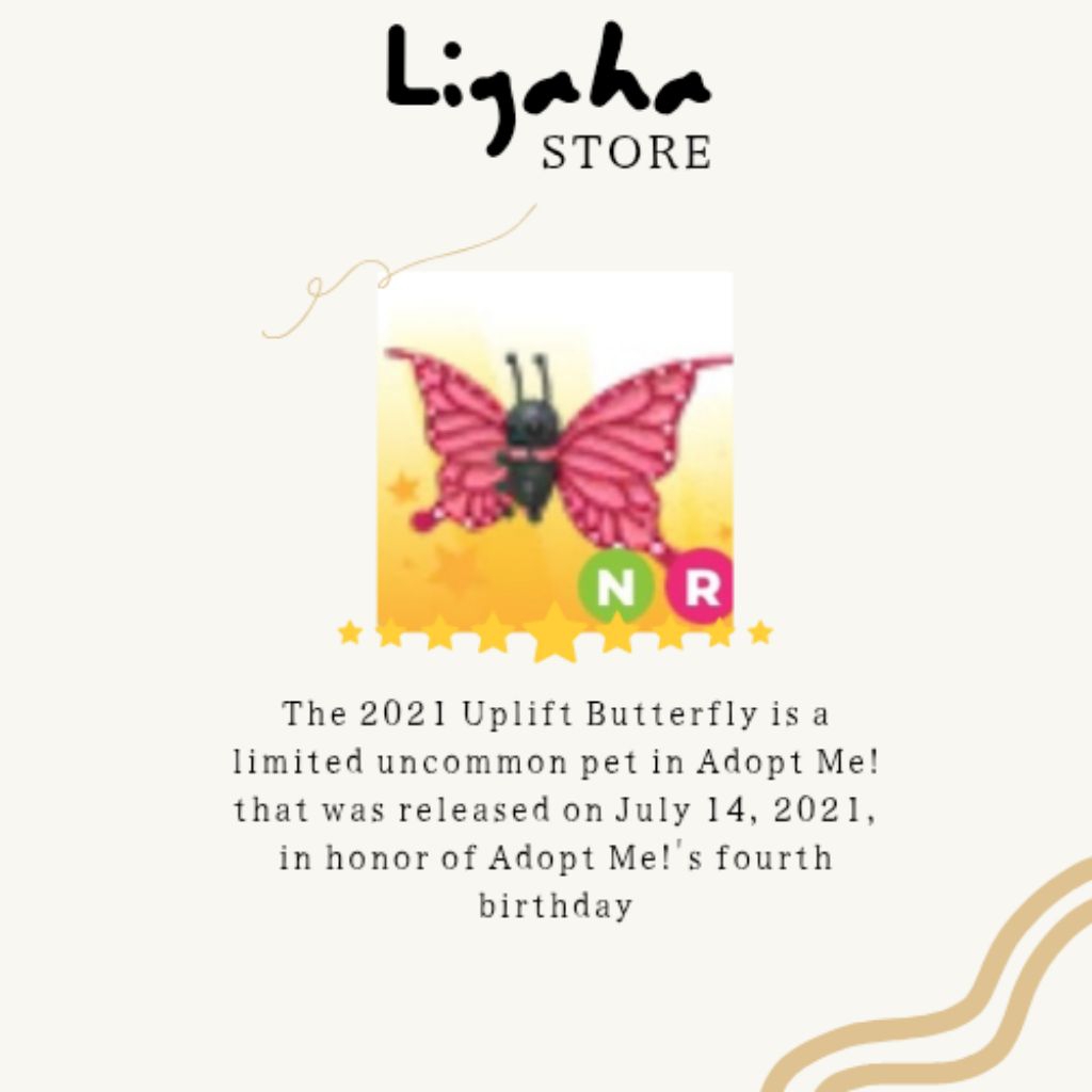 Neon Ride Uplift Butterfly (Adopt Me Items)