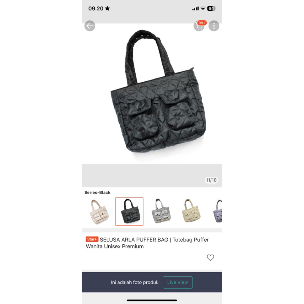 PRELOVED TERMURAH/ TOTEBAG/ SELUSA BAG/ PUFFYBAG// FREE PIN SELUSA