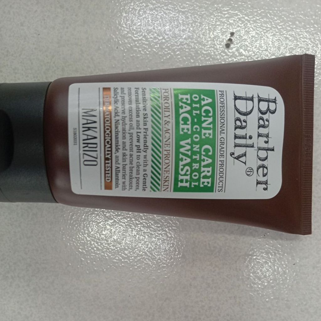 face wash barber daily