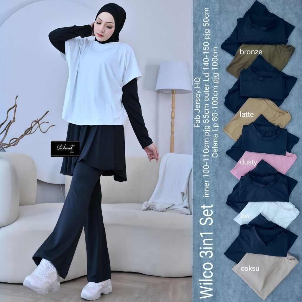 Setelan olahraga wanita / Wilco - Doni set ori Valent