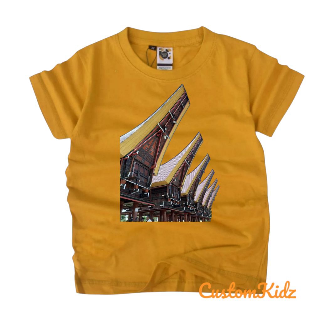 Baju anak kaos anak Rumah adat toraja culture toraja Indonesia