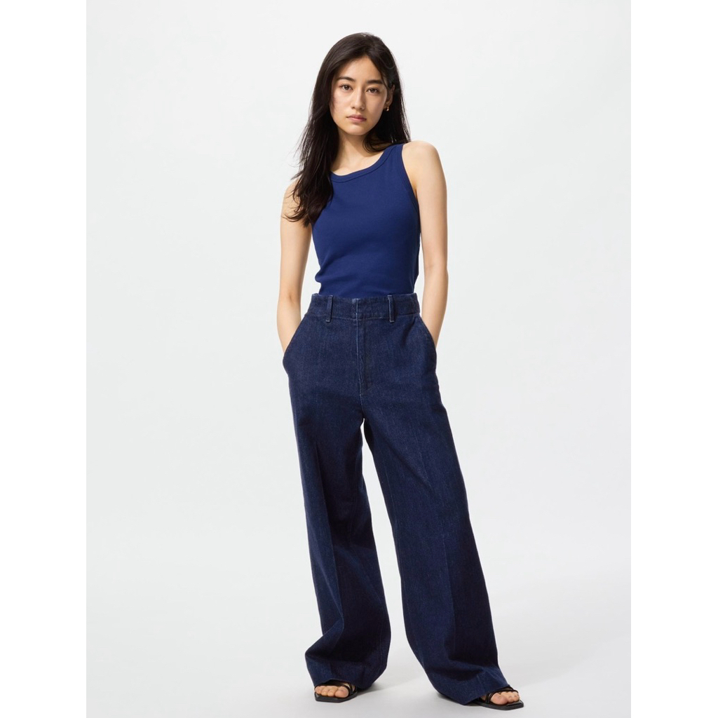 Uniqlo Wide Trousers Jeans (Baggy Jeans)
