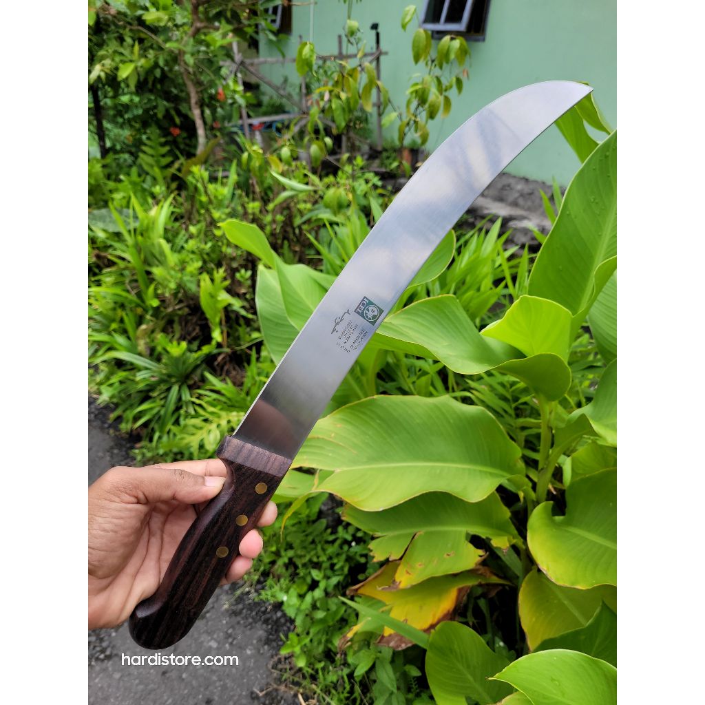 ICEL Butcher Knife CIMETER 30 cm Pisau Sembelih Lengkung 233.3504.30 Wood Handle Original Portugal