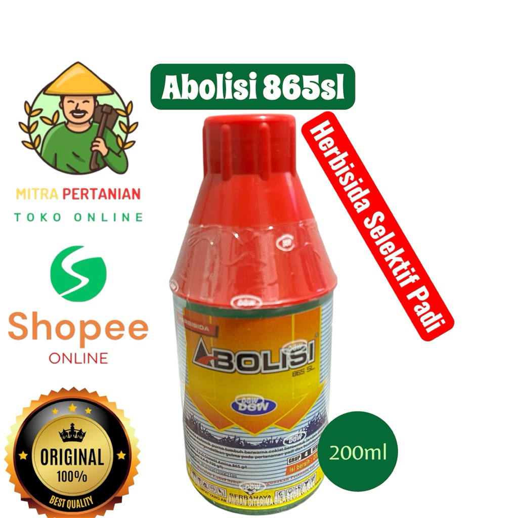 ABOLISI 865 SL 200 ml, Herbisida sistemik dan selektif tanaman
