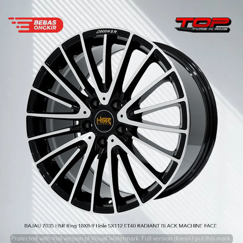 velg racing lebar 8/9 inch murah mobil mercedes benz mercy two tone hsr bajau r18 original