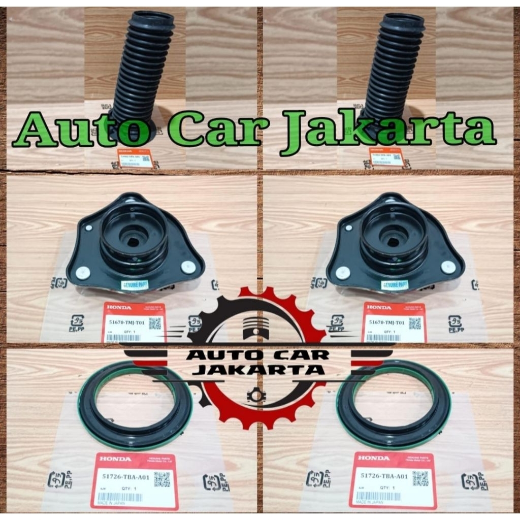 Support Shock Depan + Bearing Support + Karet Boot Crv Gen 5 Crv Turbo