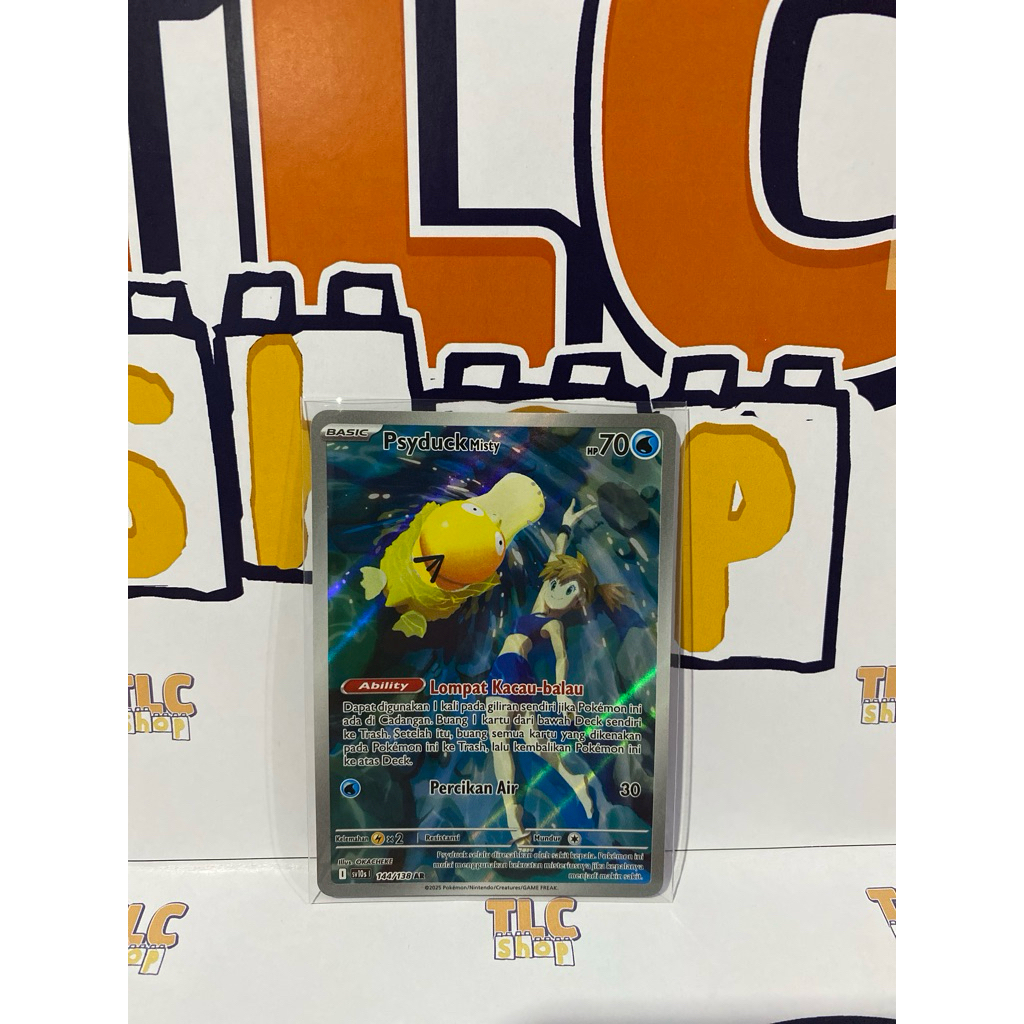 Kartu Pokemon Indonesia Psyduck Misty 144/138 AR