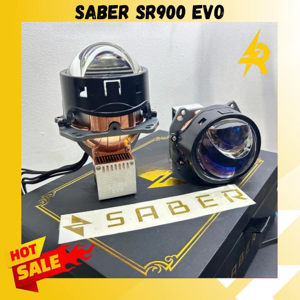Biled SABER SR900 EVO LED Projector Headlamp Laser LED Lampu Laser