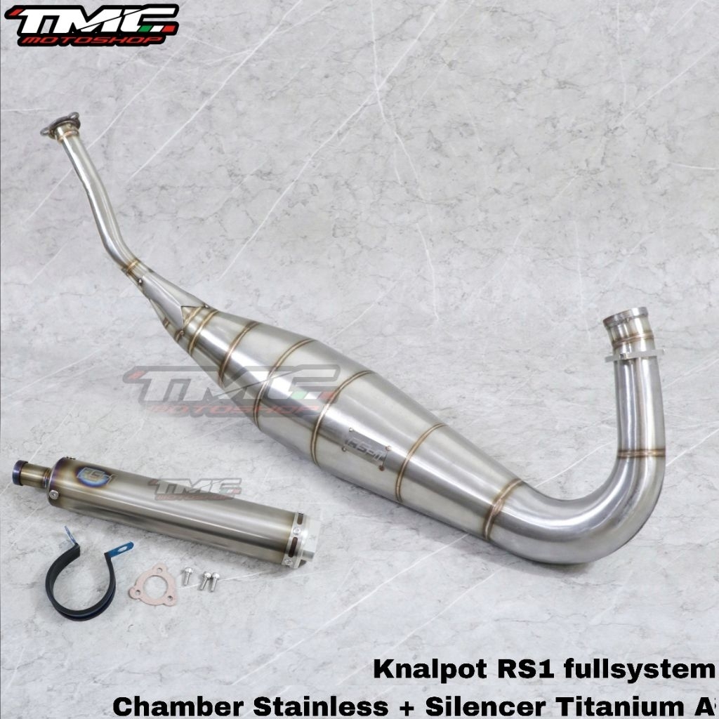 Knalpot RS1 Titanium Ninja Ninja150 R RR SS
