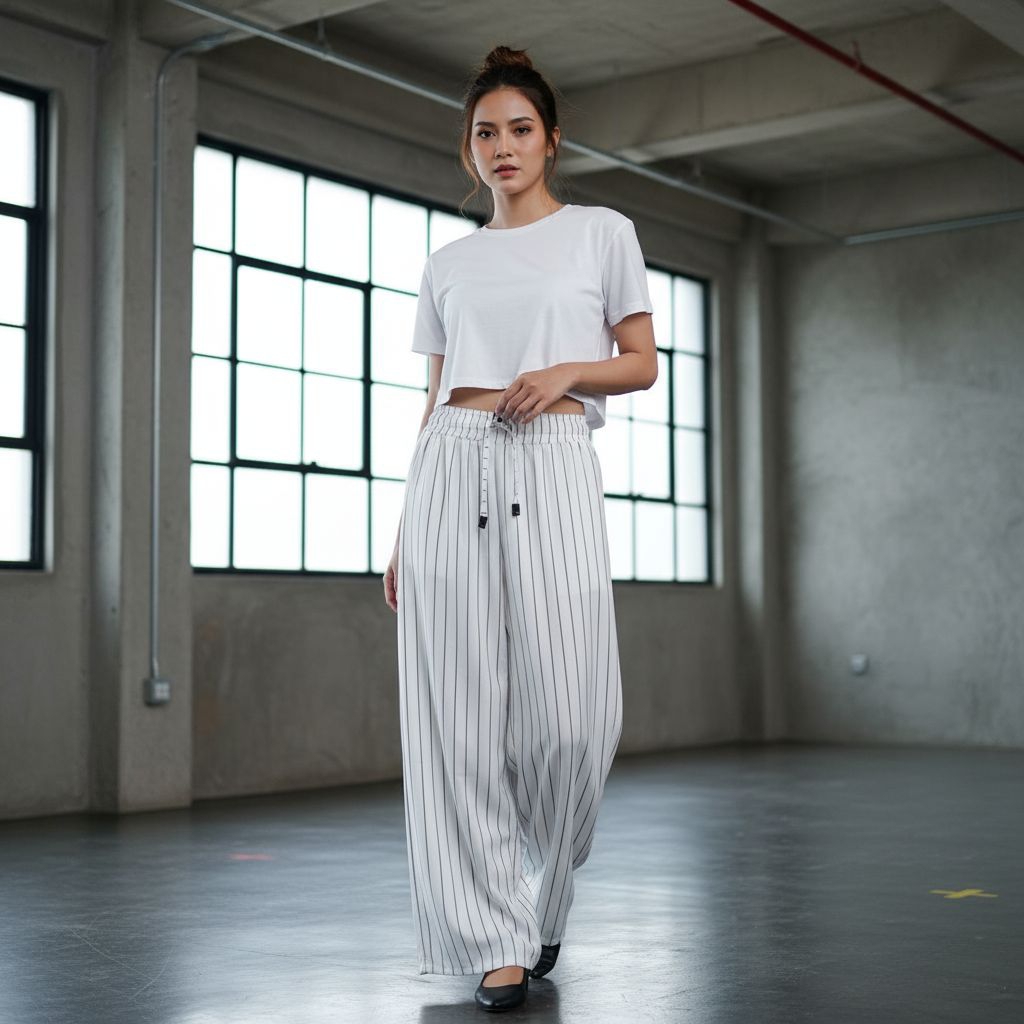 Everyday Pants - Celana Cozy Celana Kulot Cutbray Knit Bangkok - Celana Loose Pants - Celana Kantor