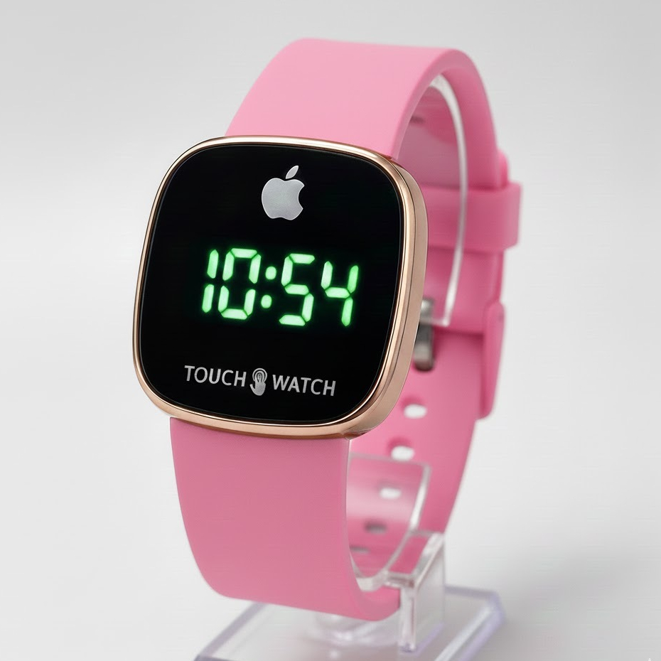 Jam Tangan Anak Perempuan Digital Korean Touch Watch Rubber Anti Air