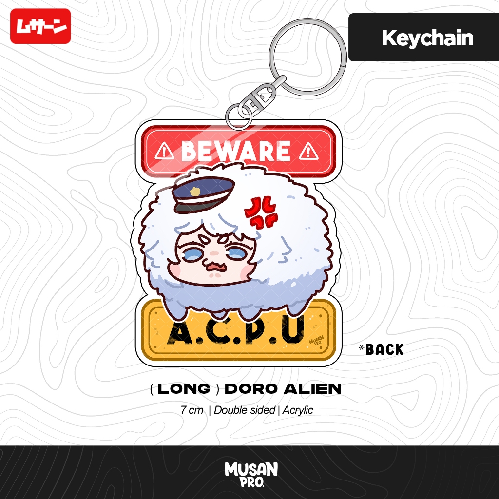 Keychain NIKKE - Poli - Beware ACPU - Musan - Fan Merch
