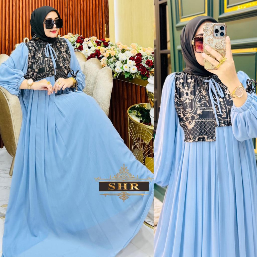 New midi dress ceruty premium original by SHR