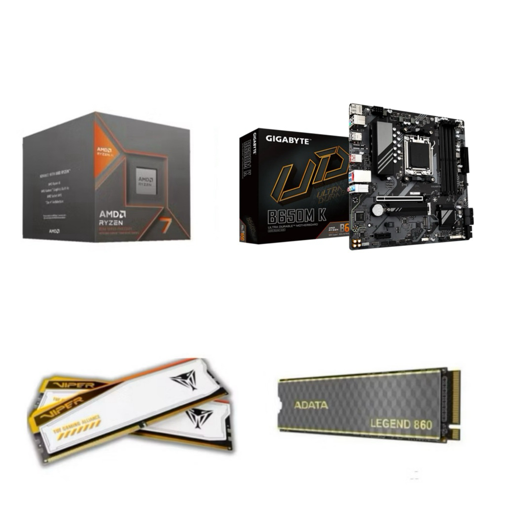 Paket Processor Gaming AMD RYZEN 7 8700G RAM DDR5 32GB B650