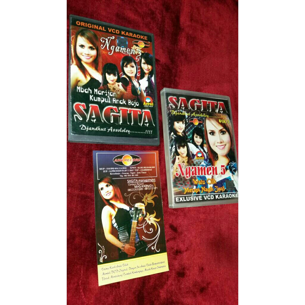 paket VCD SAGITA NGAMEN 2 dan 5 ori